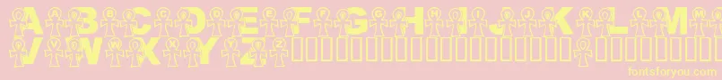 LmsEverlasting Font – Yellow Fonts on Pink Background