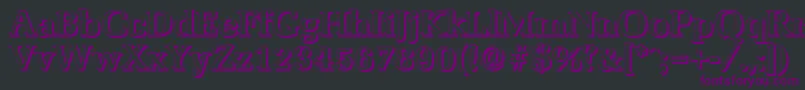 Шрифт MarseilleshadowBold – фиолетовые шрифты на чёрном фоне