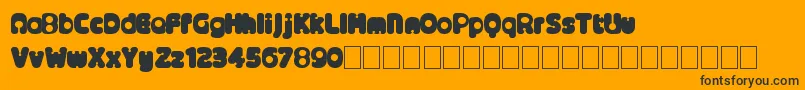 Alternativenineties Font – Black Fonts on Orange Background