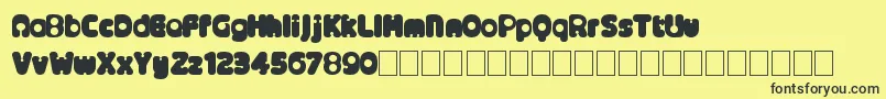 Alternativenineties Font – Black Fonts on Yellow Background