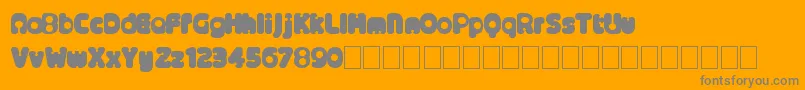 Alternativenineties Font – Gray Fonts on Orange Background