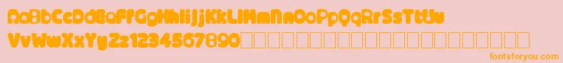 Alternativenineties Font – Orange Fonts on Pink Background
