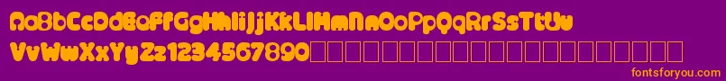 Alternativenineties Font – Orange Fonts on Purple Background