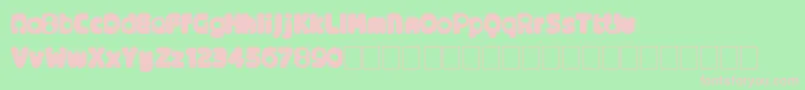 Alternativenineties Font – Pink Fonts on Green Background