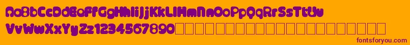 Alternativenineties Font – Purple Fonts on Orange Background