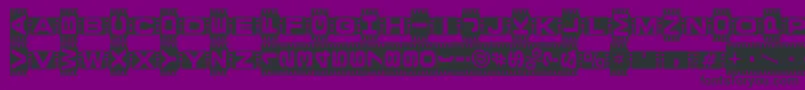 VedetteNoire Font – Black Fonts on Purple Background