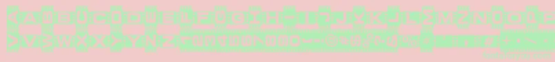 VedetteNoire Font – Green Fonts on Pink Background