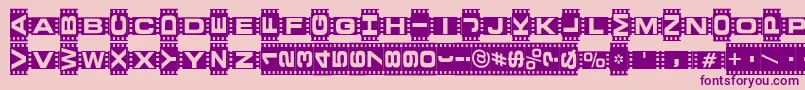 VedetteNoire Font – Purple Fonts on Pink Background