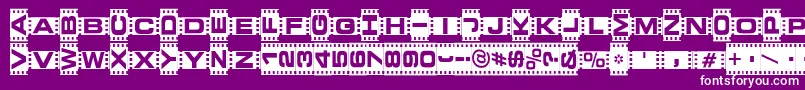 VedetteNoire Font – White Fonts on Purple Background