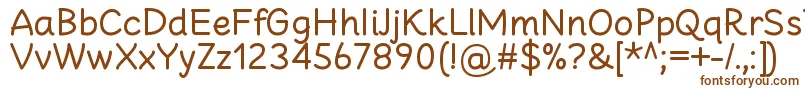 CheeronstaRegular-fontti – ruskeat fontit valkoisella taustalla