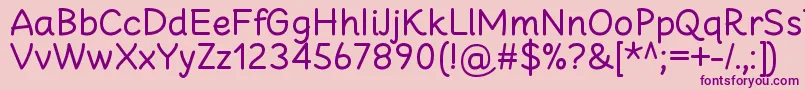 CheeronstaRegular Font – Purple Fonts on Pink Background
