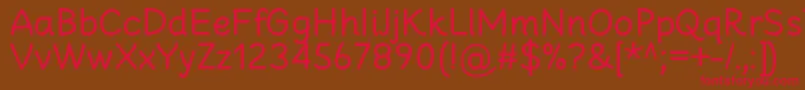 CheeronstaRegular Font – Red Fonts on Brown Background