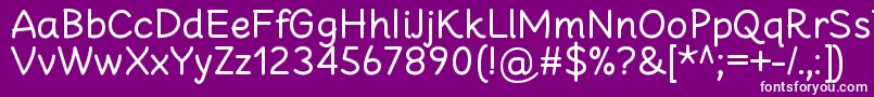 CheeronstaRegular Font – White Fonts on Purple Background