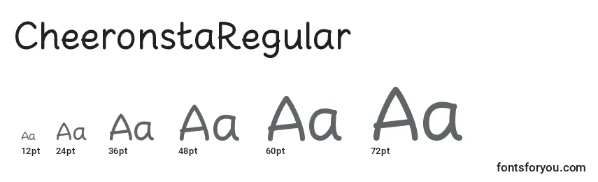CheeronstaRegular Font Sizes