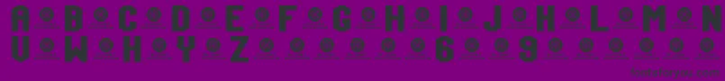 TeamJersey96Demo Font – Black Fonts on Purple Background
