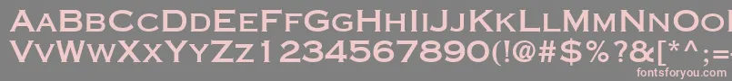 CopperplateGothicLtThirtyOneAb Font – Pink Fonts on Gray Background