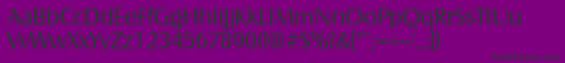 SalzburgRegular Font – Black Fonts on Purple Background