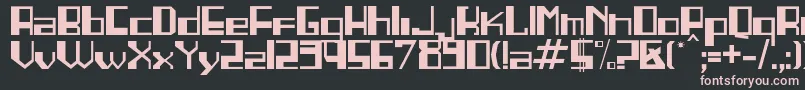 Linea Font – Pink Fonts on Black Background