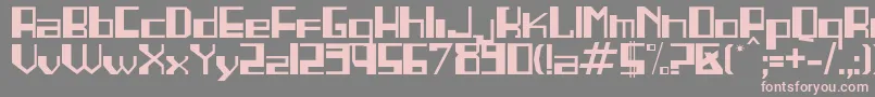 Шрифт Linea – розовые шрифты на сером фоне