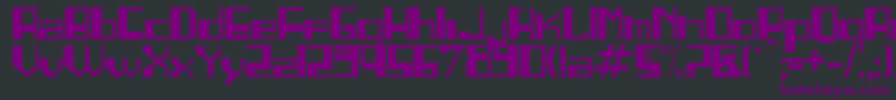 Шрифт Linea – фиолетовые шрифты на чёрном фоне