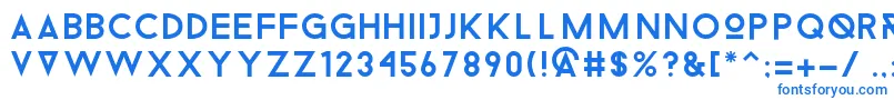 Droidiga Font – Blue Fonts on White Background