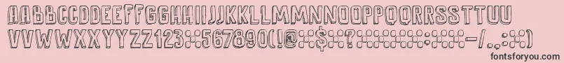 DkAntidote Font – Black Fonts on Pink Background