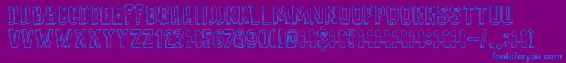 DkAntidote Font – Blue Fonts on Purple Background