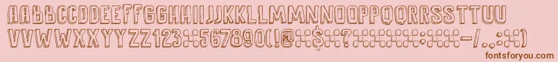 DkAntidote Font – Brown Fonts on Pink Background