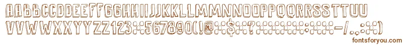 DkAntidote-fontti – ruskeat fontit valkoisella taustalla