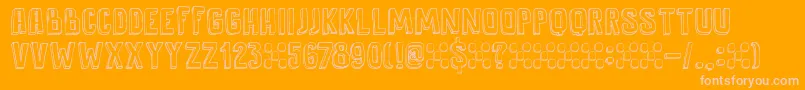 DkAntidote Font – Pink Fonts on Orange Background