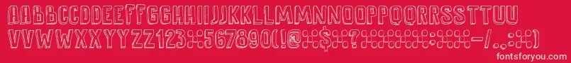 DkAntidote Font – Pink Fonts on Red Background