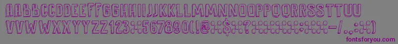 DkAntidote-fontti – violetit fontit harmaalla taustalla