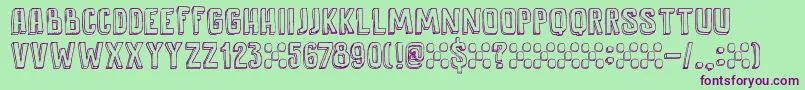 DkAntidote Font – Purple Fonts on Green Background