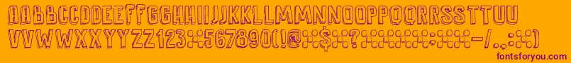 DkAntidote Font – Purple Fonts on Orange Background