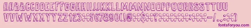 DkAntidote Font – Purple Fonts on Pink Background
