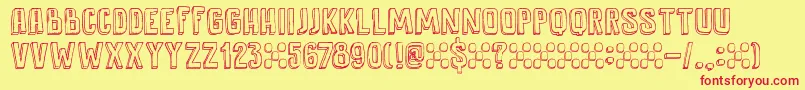DkAntidote Font – Red Fonts on Yellow Background