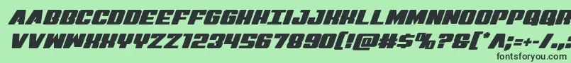 Virginhybrid Font – Black Fonts on Green Background