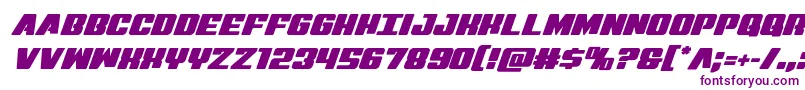 Virginhybrid Font – Purple Fonts on White Background