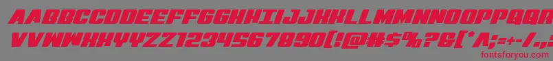 Virginhybrid Font – Red Fonts on Gray Background
