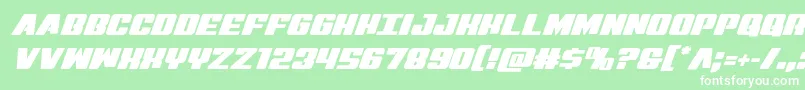 Virginhybrid Font – White Fonts on Green Background