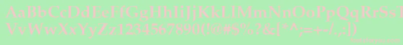 AgpalatialBold Font – Pink Fonts on Green Background