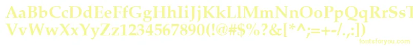 AgpalatialBold Font – Yellow Fonts on White Background