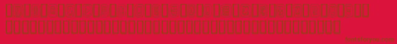 Police NaturalSigns – polices brunes sur fond rouge