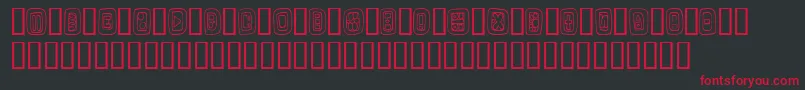 NaturalSigns Font – Red Fonts on Black Background