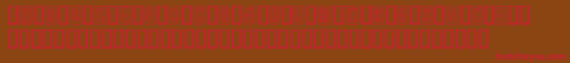 NaturalSigns Font – Red Fonts on Brown Background