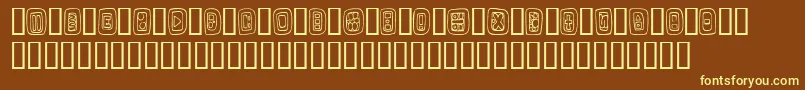 NaturalSigns Font – Yellow Fonts on Brown Background