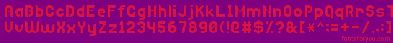 Disco7 Font – Red Fonts on Purple Background