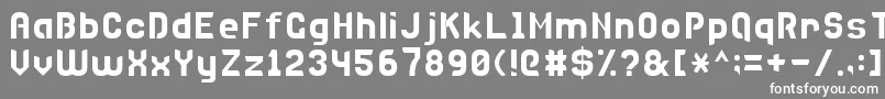 Disco7 Font – White Fonts on Gray Background