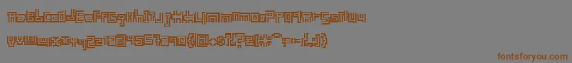 EarthPeople Font – Brown Fonts on Gray Background