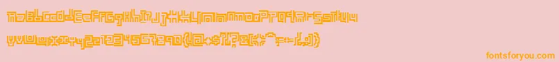 EarthPeople Font – Orange Fonts on Pink Background